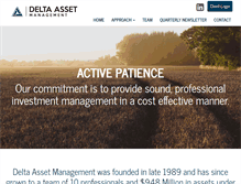 Tablet Screenshot of deltaasset.com